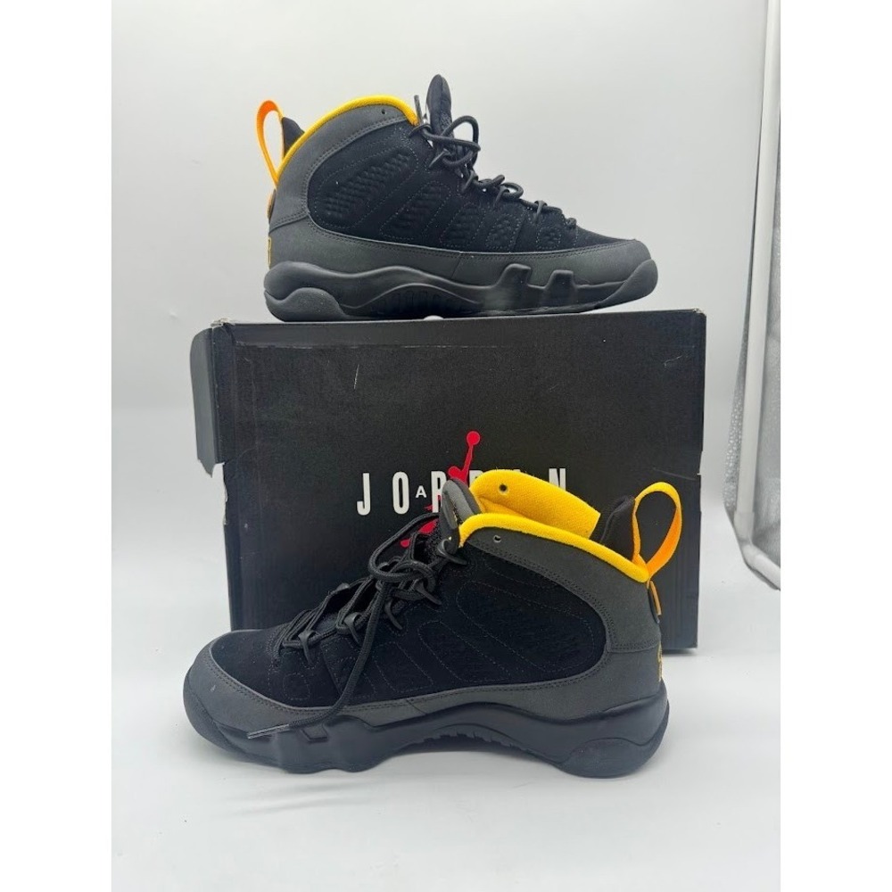 Air Jordan 9 Retro GS Black University Gold 302359-070 Kids Size 7Y Sneakers